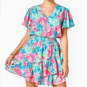 {Lilly Pulitzer} Brand New Maryanne Flutter Sleeve Dress